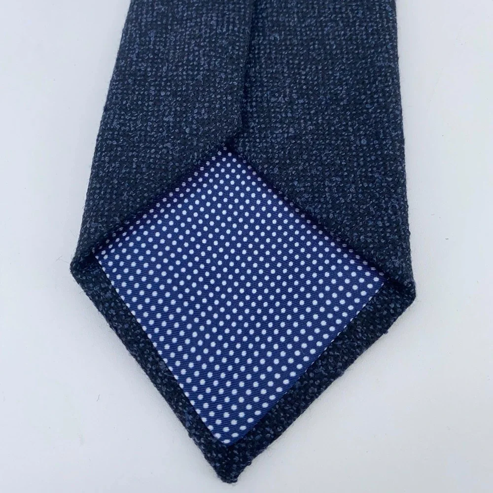 Eton Tie Mens One Size Blue Wool Professional Luxury Classic Fit Necktie NWT
